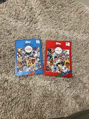 1987 Topps Surf Detergent Cubs & White Sox Baseball Card Booklets Set of 2